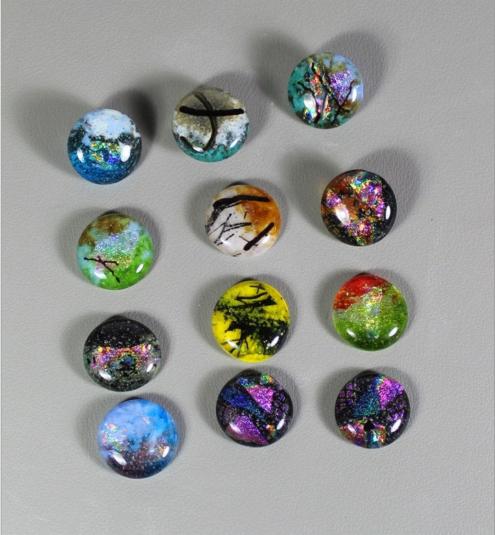 Round Discs 7/8" Glass Casting Mold Little Fritters 148 Fusing Supplies 4.5 x 6"-