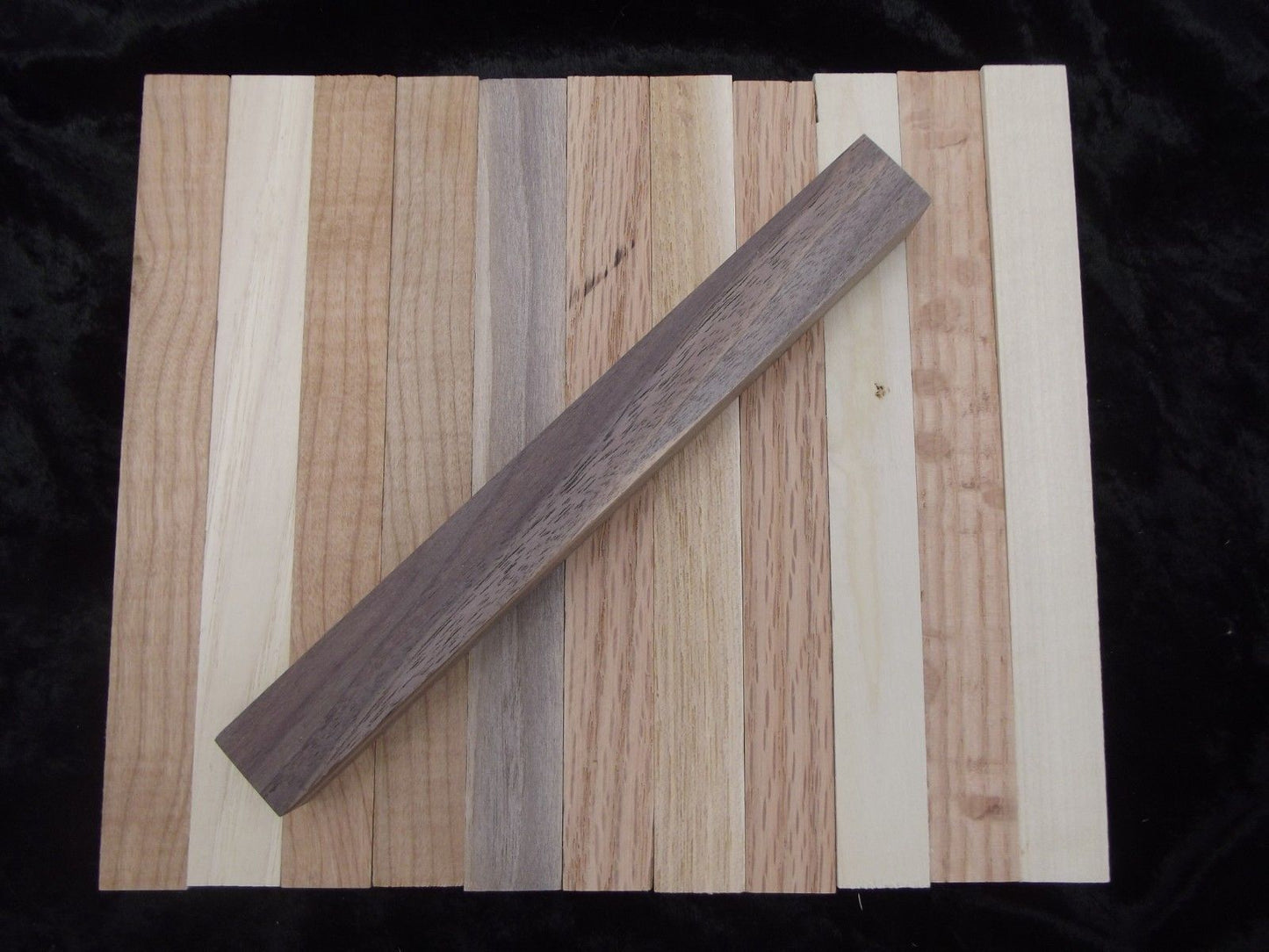 Hardwood Pen Blanks 7 x 3/4" Mixed One Dozen-