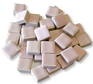 Pink 3/8" Ceramic Tiles 4 ounce Package About 125 Pieces Small Mosaics Glazed Crafts Doll House-