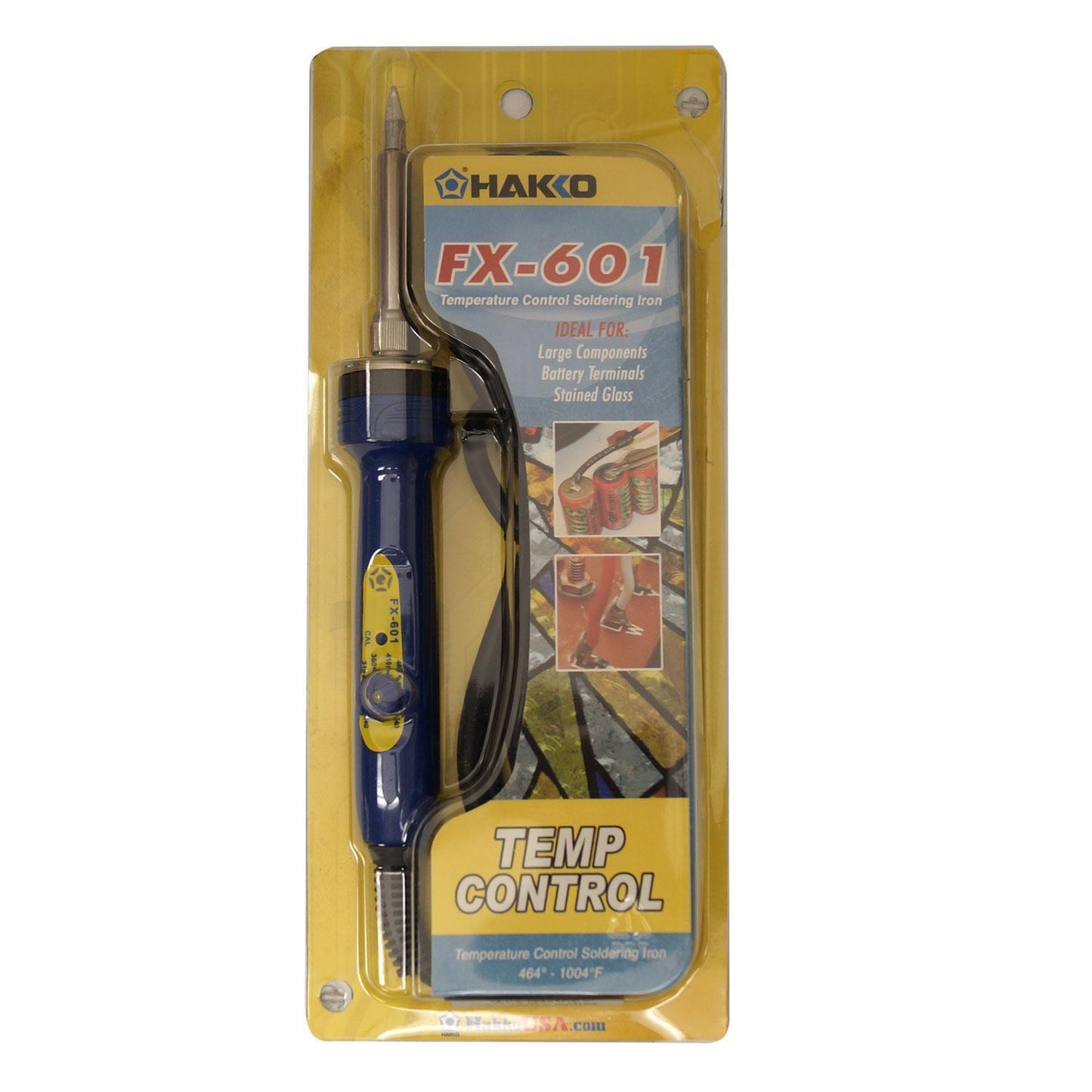 Hakko FX-601 Temperature Control Soldering Iron For Stained Glass 67 Watts-
