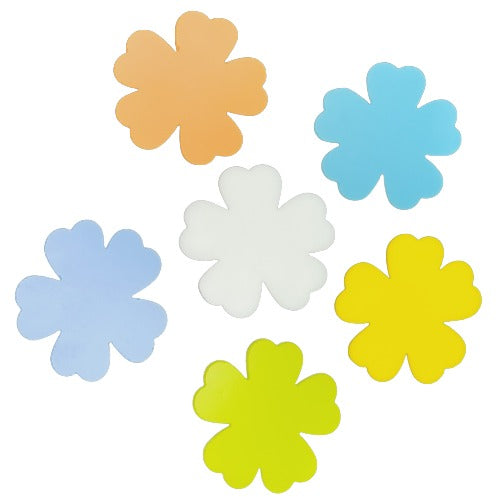 LUCKY Flowers 96 COE Precut Glass Design Shape Choice of Color and Size-