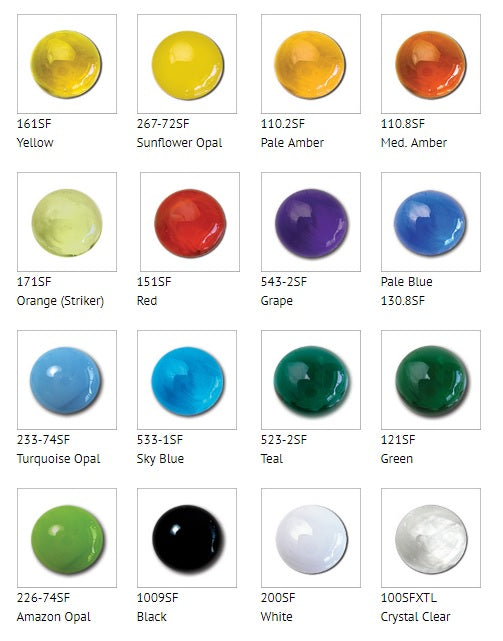 Rare! Spectrum System 96 Pebbles Blobs Gems 8 ounces About 100 Pieces 12-14mm-