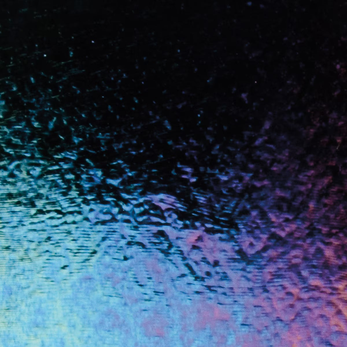 Shorty 0100 Black Opal Rainbow Iridized 90 COE Bullseye Fusing Glass Sheet- 