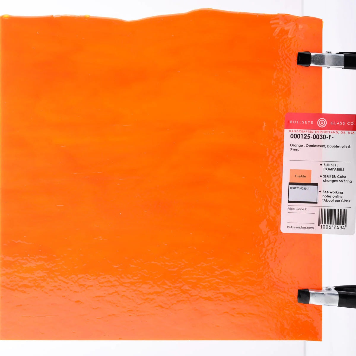 SIX 90 COE Orange 0125 Opal Precut Circles 1/2" 3/4" 1" 1.5" 90COE- 