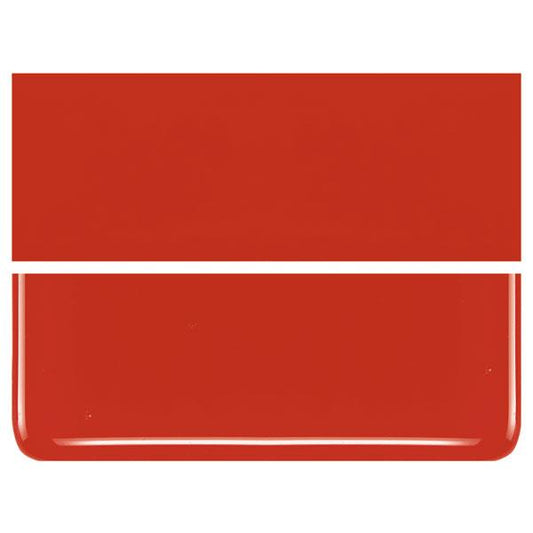 Shorty 024 Tomato Opal 90 COE Bullseye Fusing Glass Sheet Striker- 