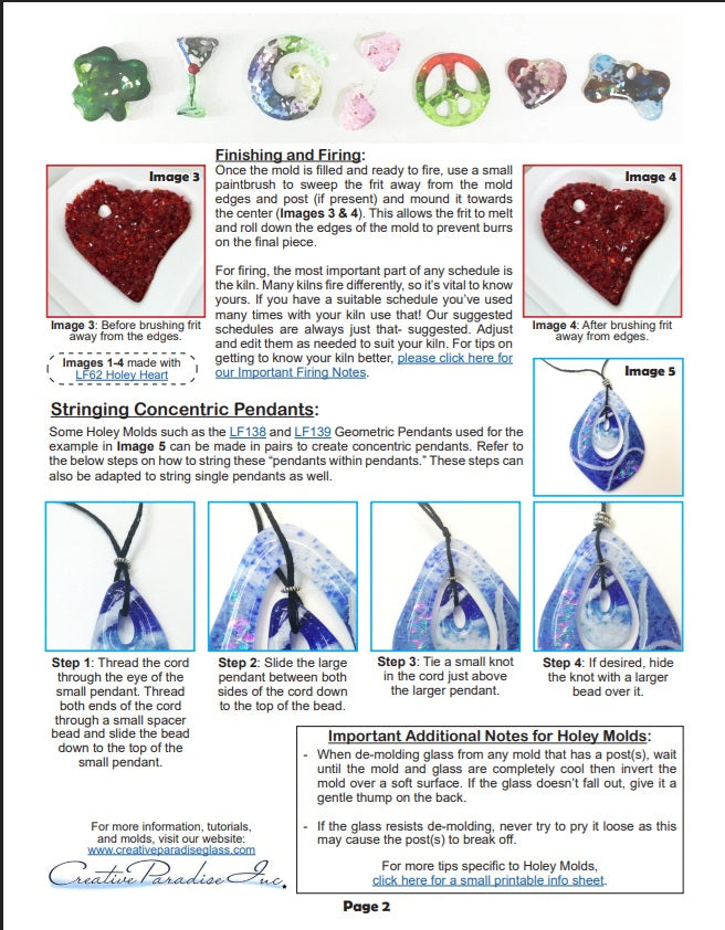 Two Small Butterflies Glass Casting Fusing Mold LF114 Little Fritter- 