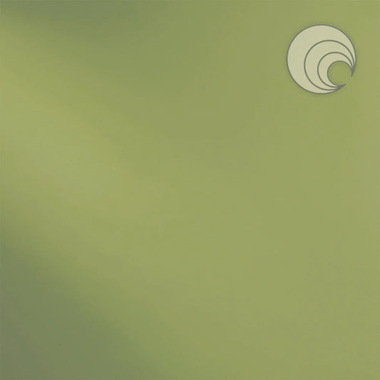 528.2 Light Olive Transparent 12 x 12 Inch Oceanside Compatible 96 COE Sheet Glass- 