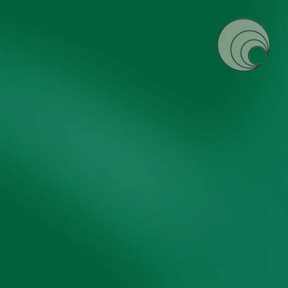 220.76 Dark Green Opal  6 x 6 Inch Oceanside Compatible 96 COE Sheet Glass- 