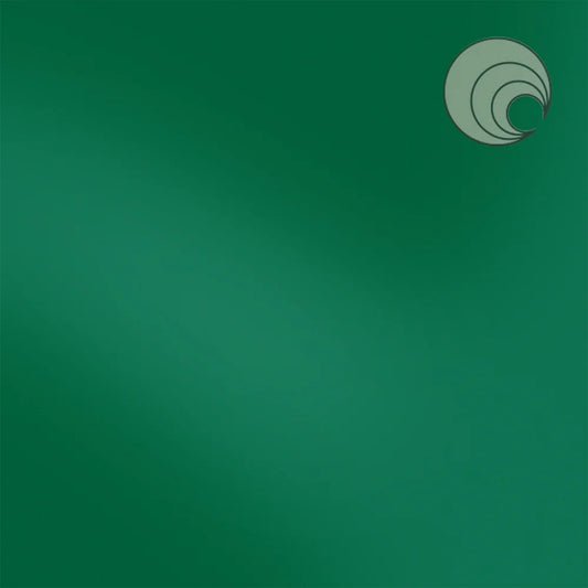 220.76 Dark Green Opal  6 x 6 Inch Oceanside Compatible 96 COE Sheet Glass- 