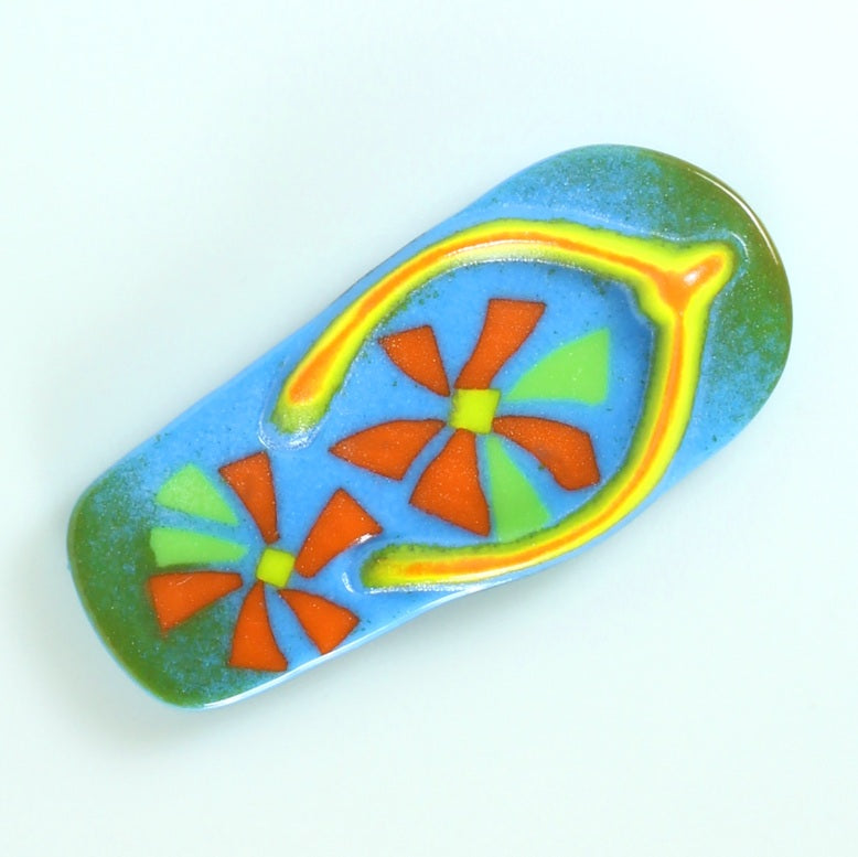 FLIP FLOP 4-inch Little Fritter Earthenware MOLD Small Glass Kilns USA MADE- 