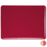 1122 Red Transparent Striker Bullseye 90 COE Glass Sheet 10x10" 90COE