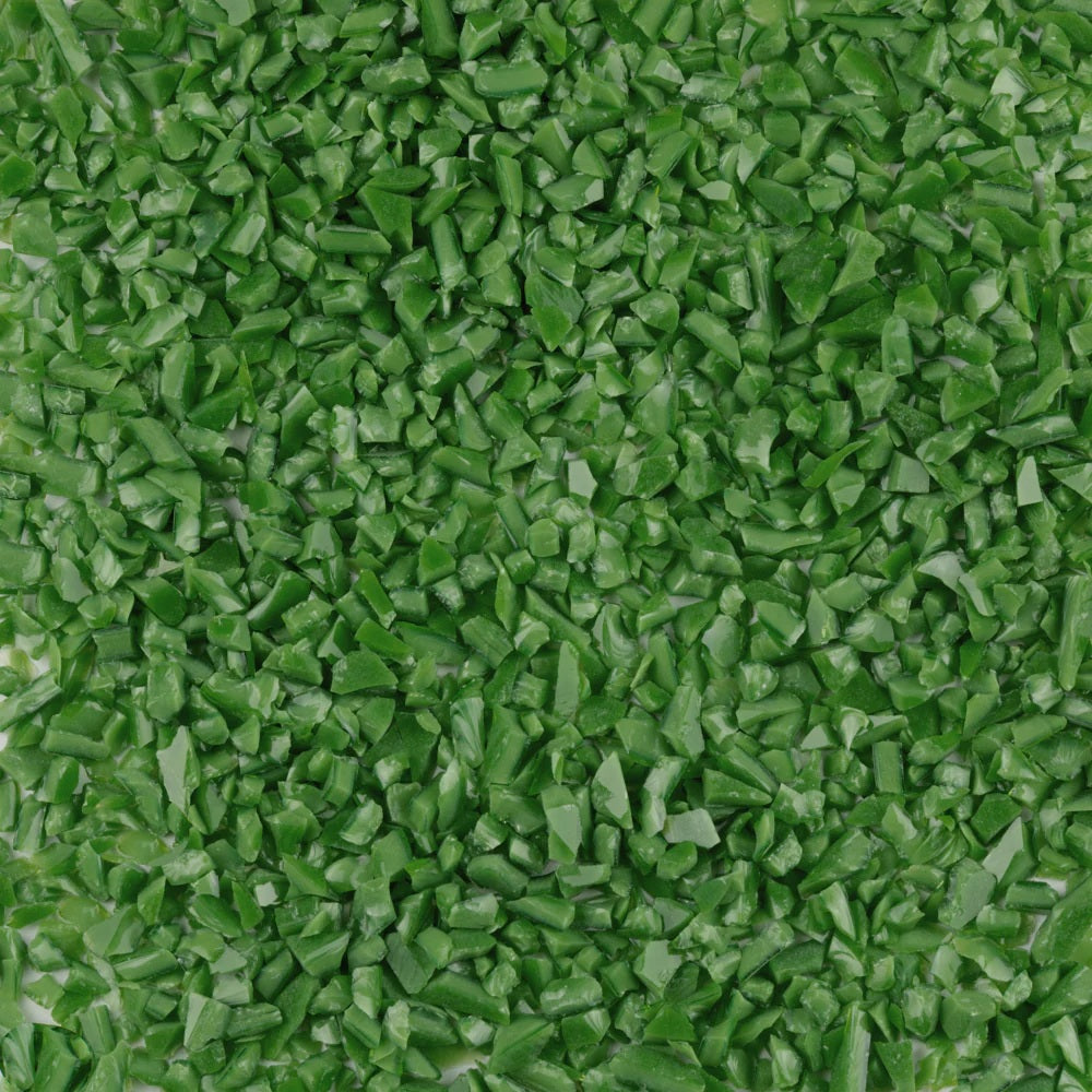 F5 755 Fern Green Opal COARSE 96 COE Frit 8.5 oz Jar- 