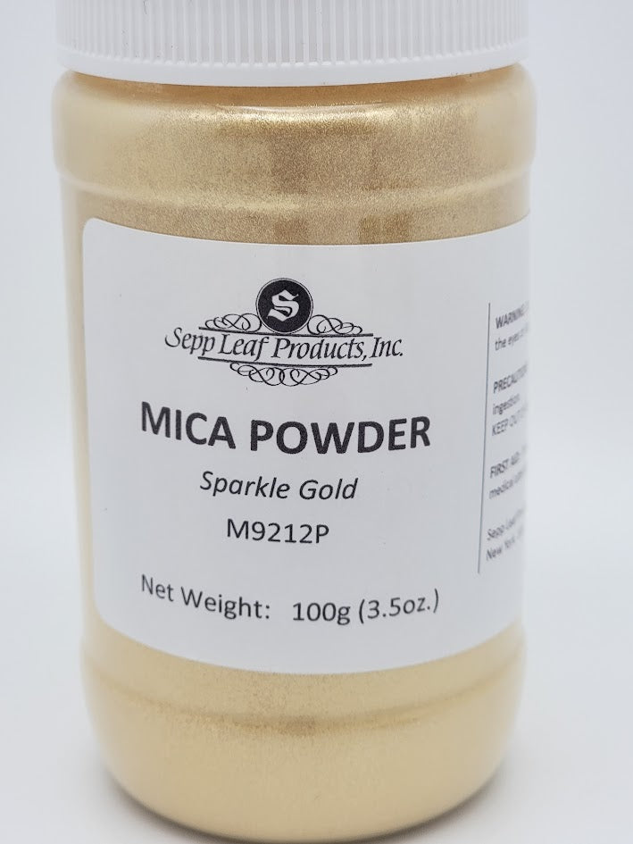 Mica Powder SPARKLE GOLD Fusing Flameworking Craft 100g Pixi Dust- 
