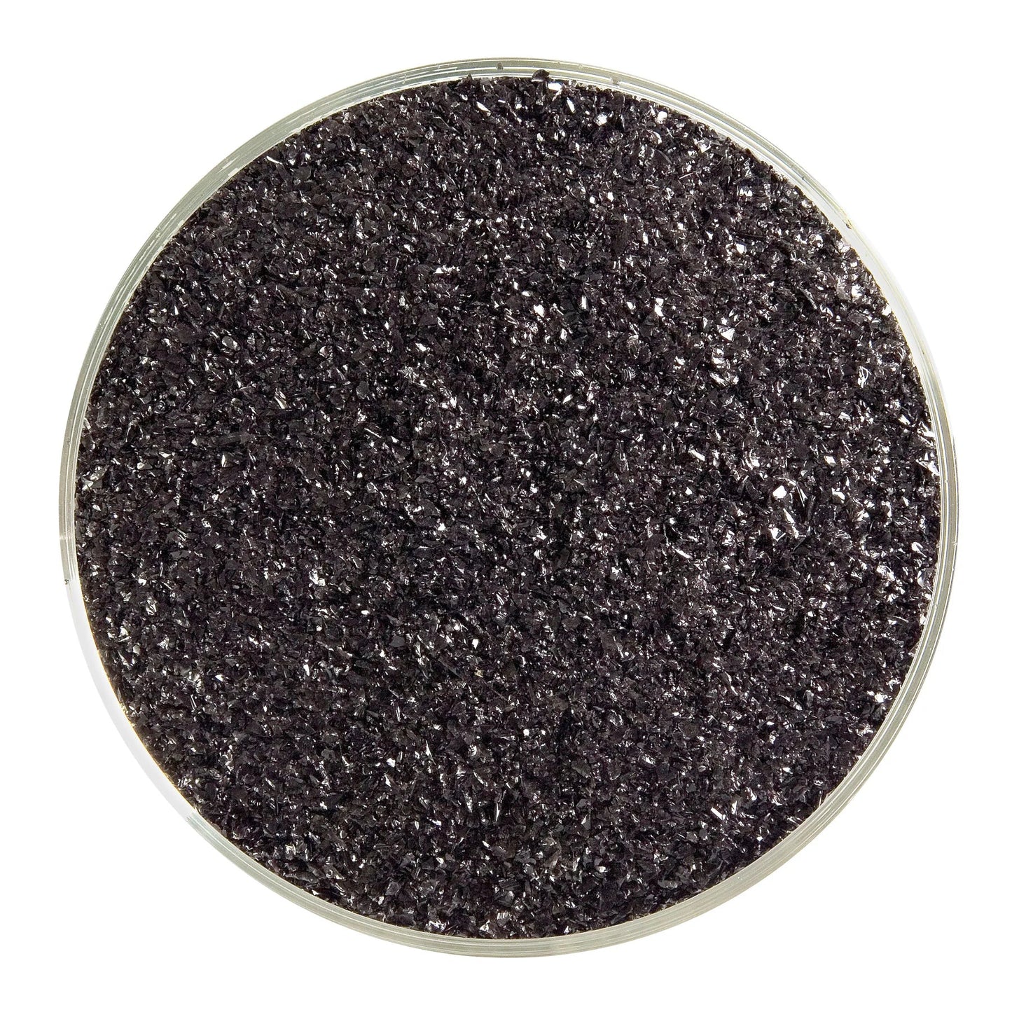 0100 Black Opal Bullseye 90 COE GLASS FRIT FINE 16 oz One Pound- 
