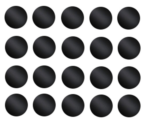 Wholesale Lot 1" Precut Black Circles 96 COE 20 Pieces Glass Fusing- 