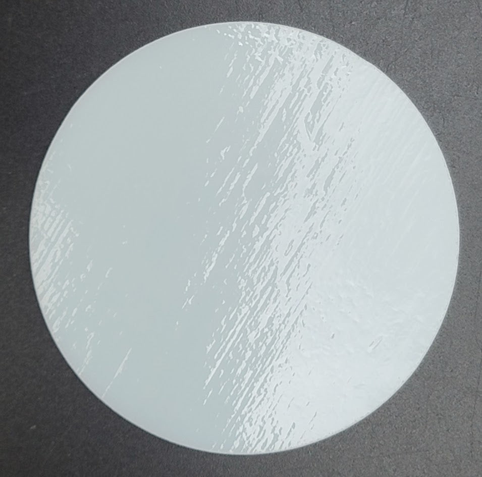 Tekta White Four Inch Precut Glass Circles Fusing Coasters Small Plate Dish- 