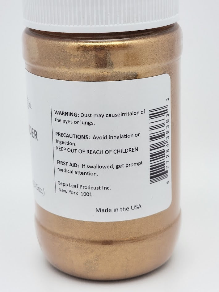 Mica Powder AZTEC GOLD Fusing Flameworking Craft 100g Full Container Pixi Dust- 