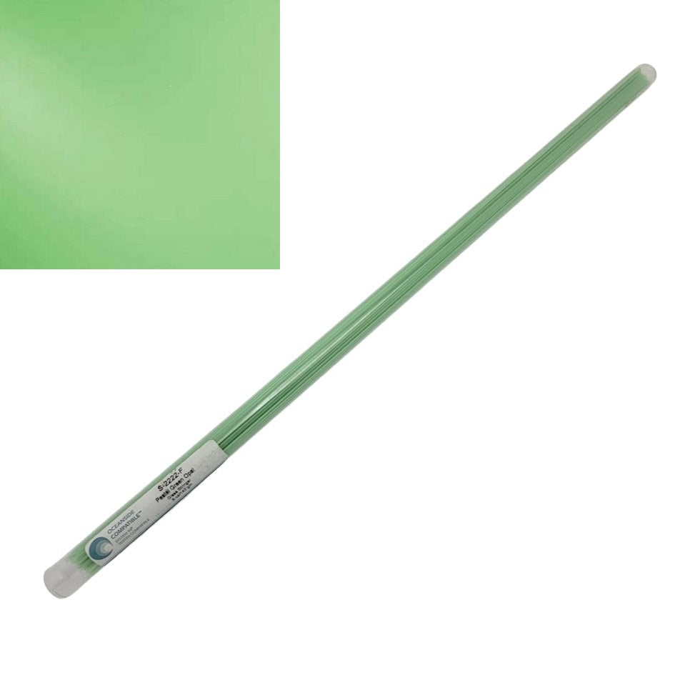 2222 Pastel Green Opal Stringers System 96 COE Full 5 oz Tube- 