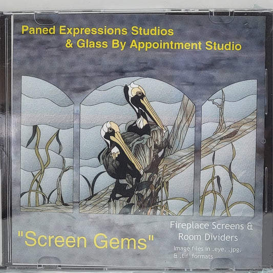 Paned Expressions SCREEN GEMS Pattern Book on CD HOME PROJECTS!- 