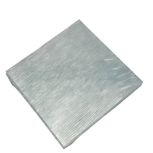 Six 6x6"  96 COE 100 Clear CORD Texture Glass Sheets Pack SF100C-6- 