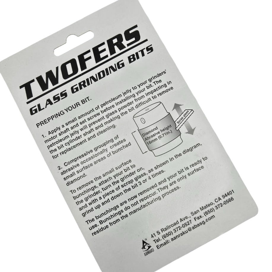 Ripple Bit 2 Grinder Bits Diamond Aanraku Two fer Fits MOST Inland Glastar- 