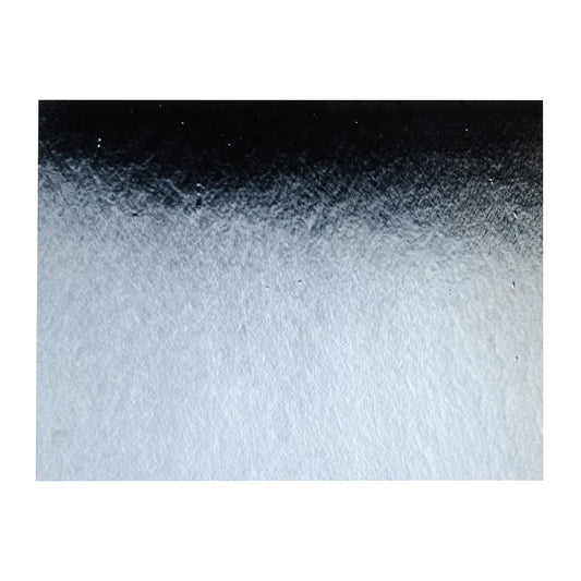 100 0037 Silver Iridized On Black 90 COE Bullseye Fusing Glass Sheet 5x5 inch 3mm- 