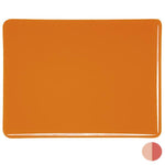 1025 Light Orange Transparent Striker Bullseye 90 COE Glass Sheet 10x10" 90COE Fusing- 