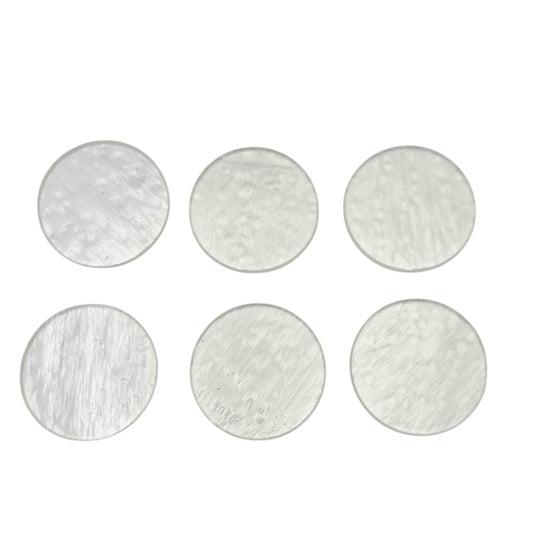 SIX 90 COE Clear Tekta Precut Circles 1/2" 3/4" 1" 1.25" 1.5" 90COE-Size 1/2 inch