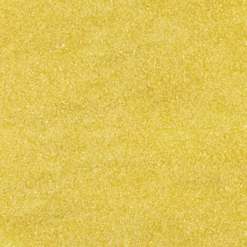 F2 161 Yellow Transparent FINE Frit 8.5 oz Jar 96 COE- 