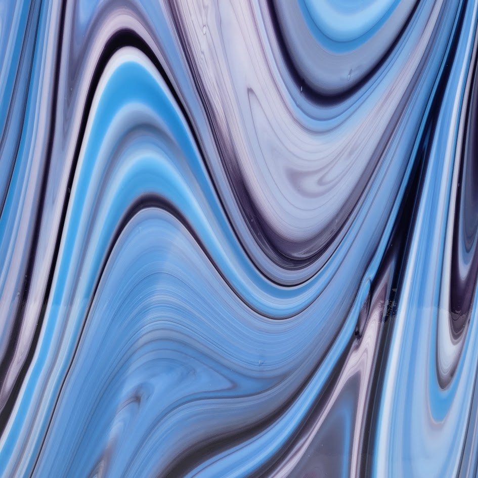 634.52 Blackberry Cream 12 x 12 Inch Oceanside Compatible 96 COE Sheet Glass Treat- 