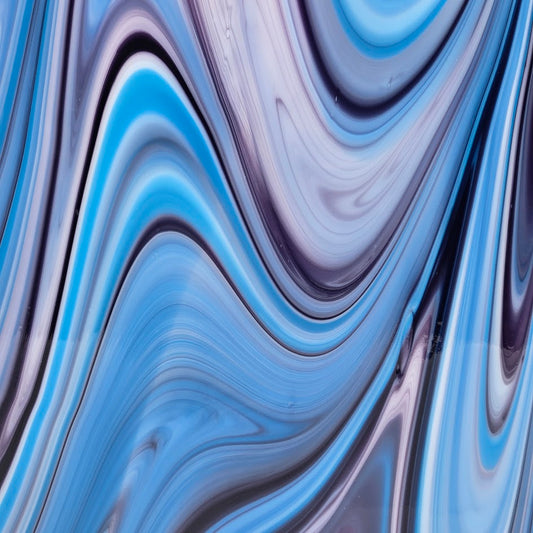 634.52 Blackberry Cream 12 x 12 Inch Oceanside Compatible 96 COE Sheet Glass Treat- 