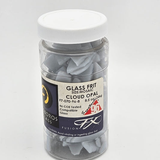 F7 070 96 Cloud Opal MOSAIC Frit Uroboros System 96 COE 8.5 oz- 