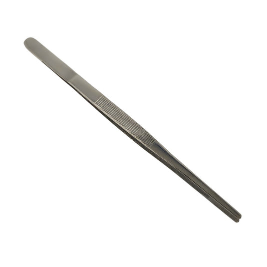 8" Blunt Serrated Tweezers Stainless Steel Lampworking Hot Glass Supplies Tools- 