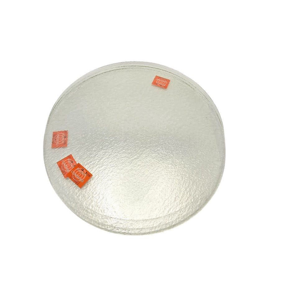 (FOUR) 12" Precut Circles Tekta Clear 90 COE 3mm Glass Fusing Supplies Fusible- 