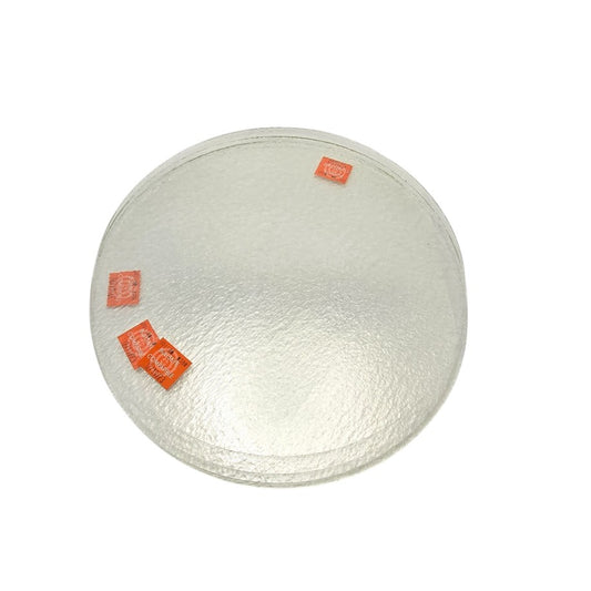 (FOUR) 12" Precut Circles Tekta Clear 90 COE 3mm Glass Fusing Supplies Fusible- 