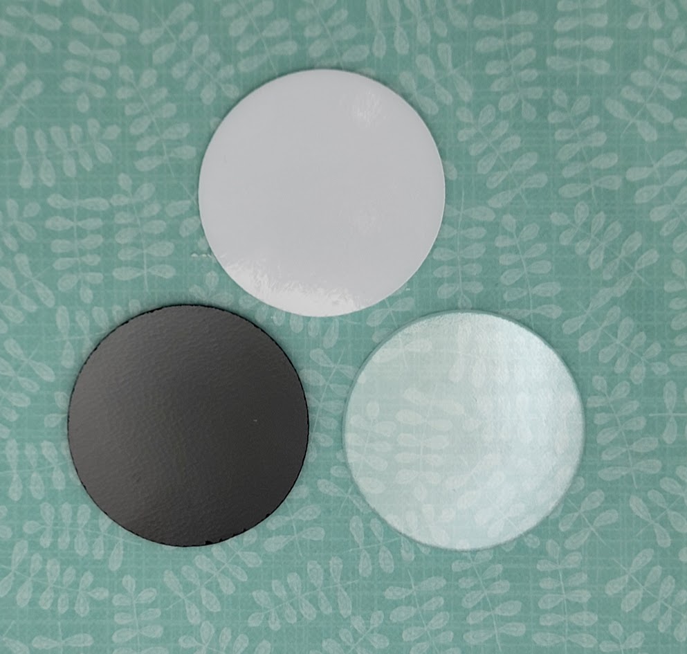 One 3" 96 COE Precut CIRCLE Choice of Color and Transparency 3mm Thick Glass White Clear Black