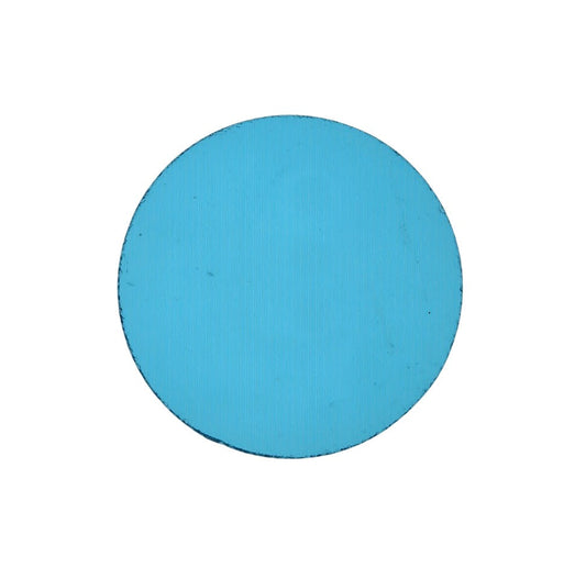 533.1 Sky Blue Transparent ONE 2" Precut 96 COE Glass Circle- 