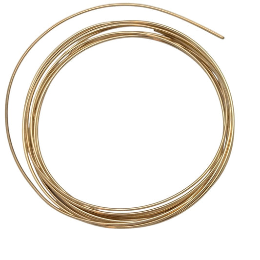 21ga Half Hard Round 12Kt Gold-Filled Five Feet Wrapping Wire Made in the US- 