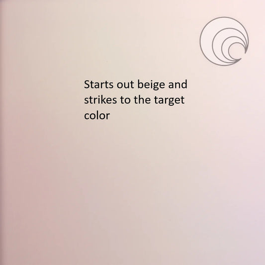291.61 Champagne Opal 12 x 12 Inch Oceanside Compatible 96 COE Sheet Glass- 