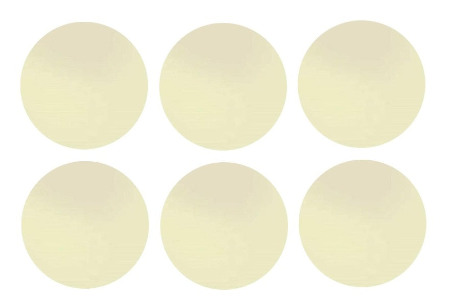 210.71 Ivory Opal Six 96 COE Glass Circles Choice of 1/2, 3/4, 1, or 1 1/2 inches-Size 3/4 inch