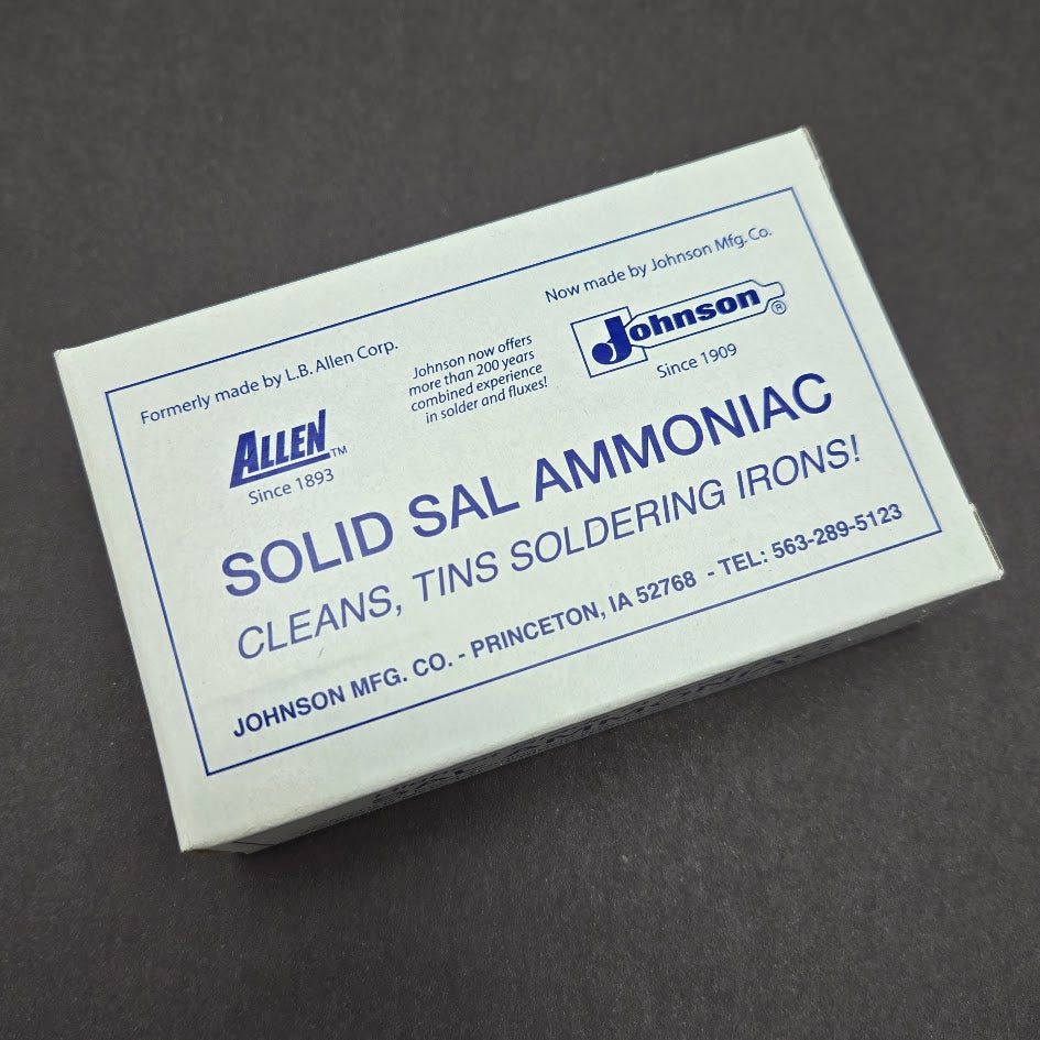 SAL AMMONIAC Stained Glass Soldering Iron Supplies Tinning Block 8 ounces Solid- 