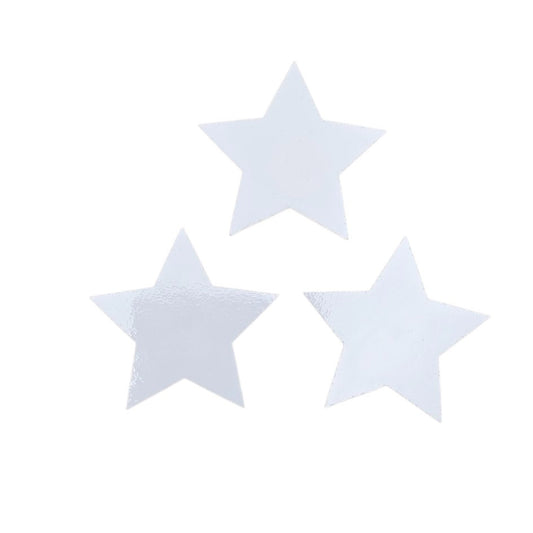 96 COE 2" White Stars (3) Glass Precut Element Designs Fusing Supplies 96COE- 