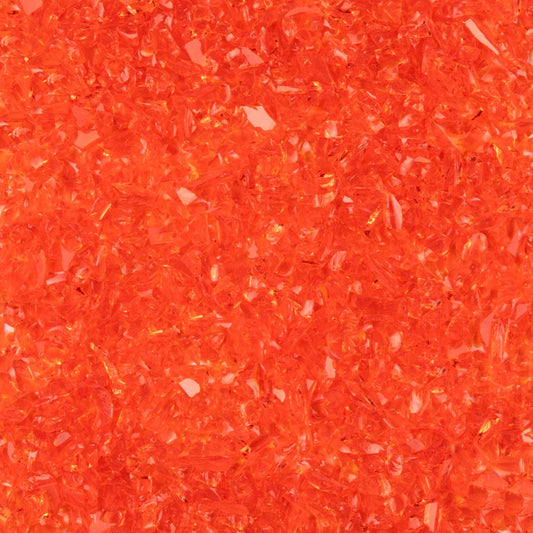 F5 171 96 Orange Transparent COARSE 96 COE Frit 8.5 oz Jar- 