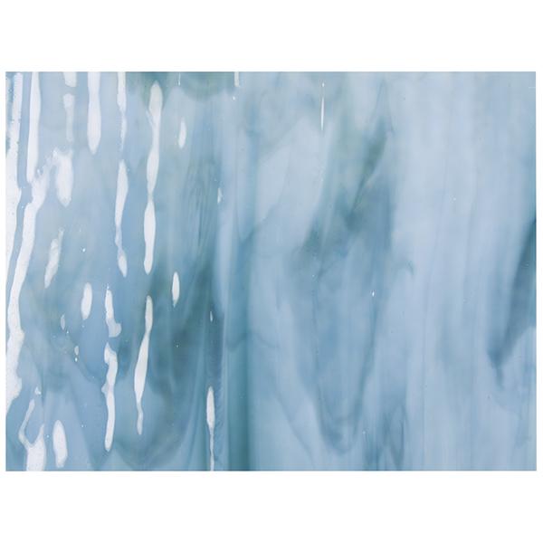 Shorty 2108 Powder/Marine Blue Mix 90 COE Bullseye Fusing Glass Sheet- 
