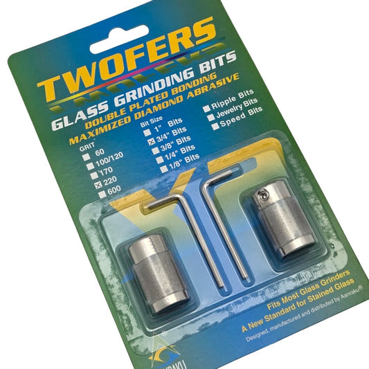 2 Grinder Bits Diamond 3/4"  220 Fine Aanraku 2 fers Fits MOST Glastar Inland- 