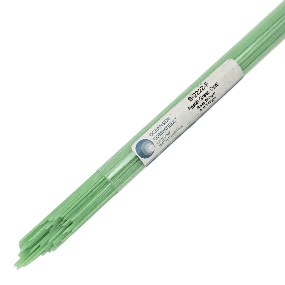 2222 Pastel Green Opal Stringers System 96 COE Full 5 oz Tube- 