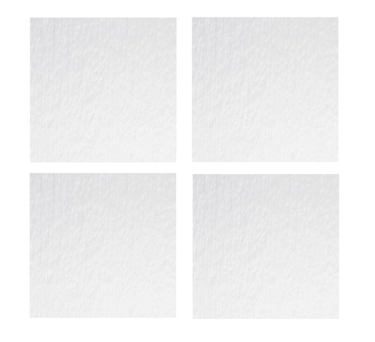 Four Sheets 1100 Tekta 3mm CRYSTAL CLEAR 12 x 12 inches Fusing Bullseye 90 COE Glass- 