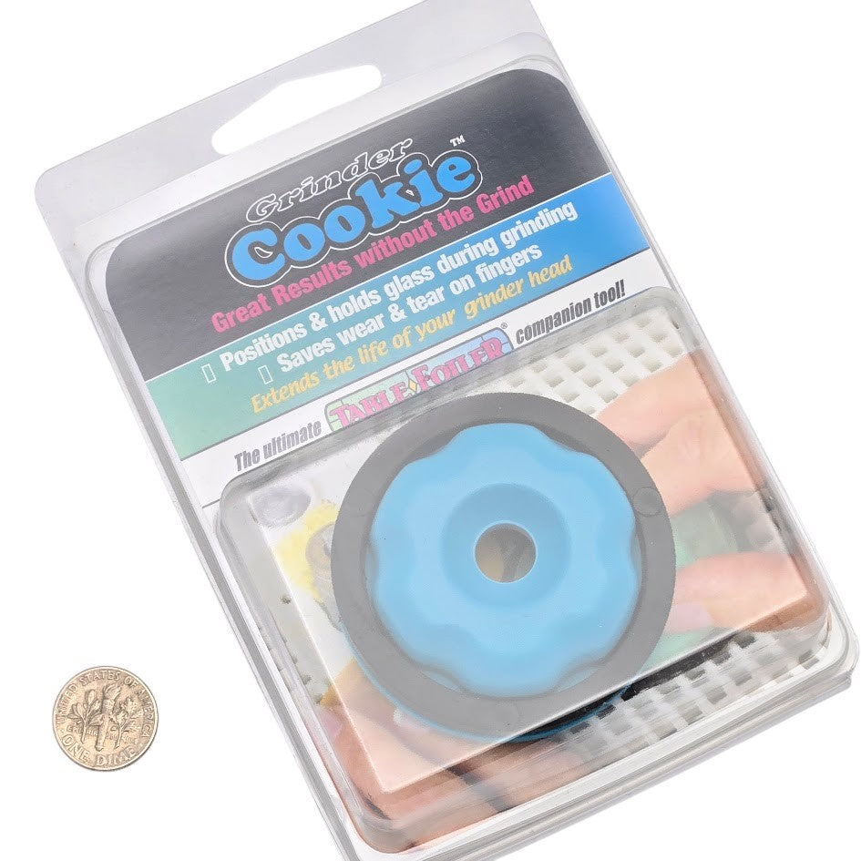 Stained Glass Supplies GRINDER COOKIE Save Bits Fingers Grinding Aid Pusher- 