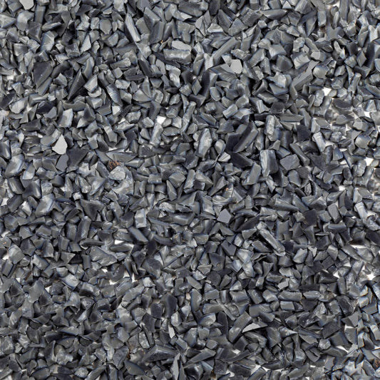 F5 2806 96 Charcoal Gray Opal COARSE 96 COE Frit 8.5 oz Jar- 