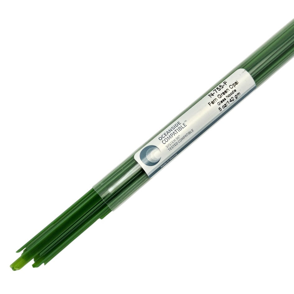 755 Fern Green Opal Noodles System 96 COE Full 5 oz Tube Fusing Supplies- 